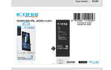 Auris İCON-5S PİL 2010 mAh Batarya